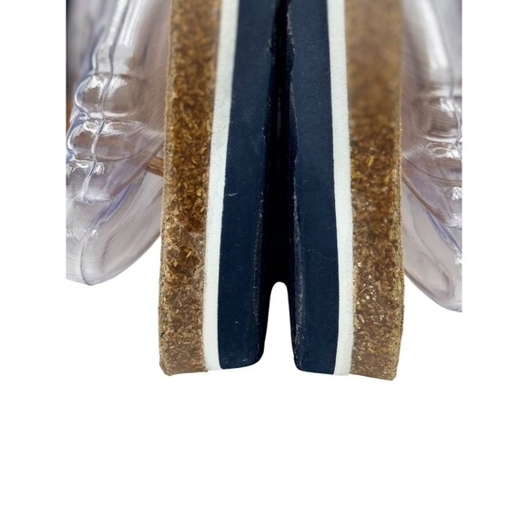 Tommy Hilfiger Womens Flag Stripe Summer Comfortable Sandals Sz 8.5 Tan/Blue/Red - Picture 12 of 13